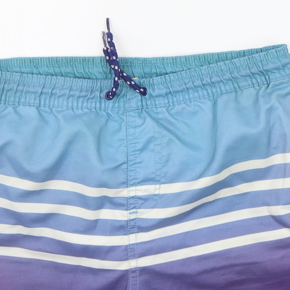 NEXT Boys Blue Striped  Sweat Shorts Size 10 Years