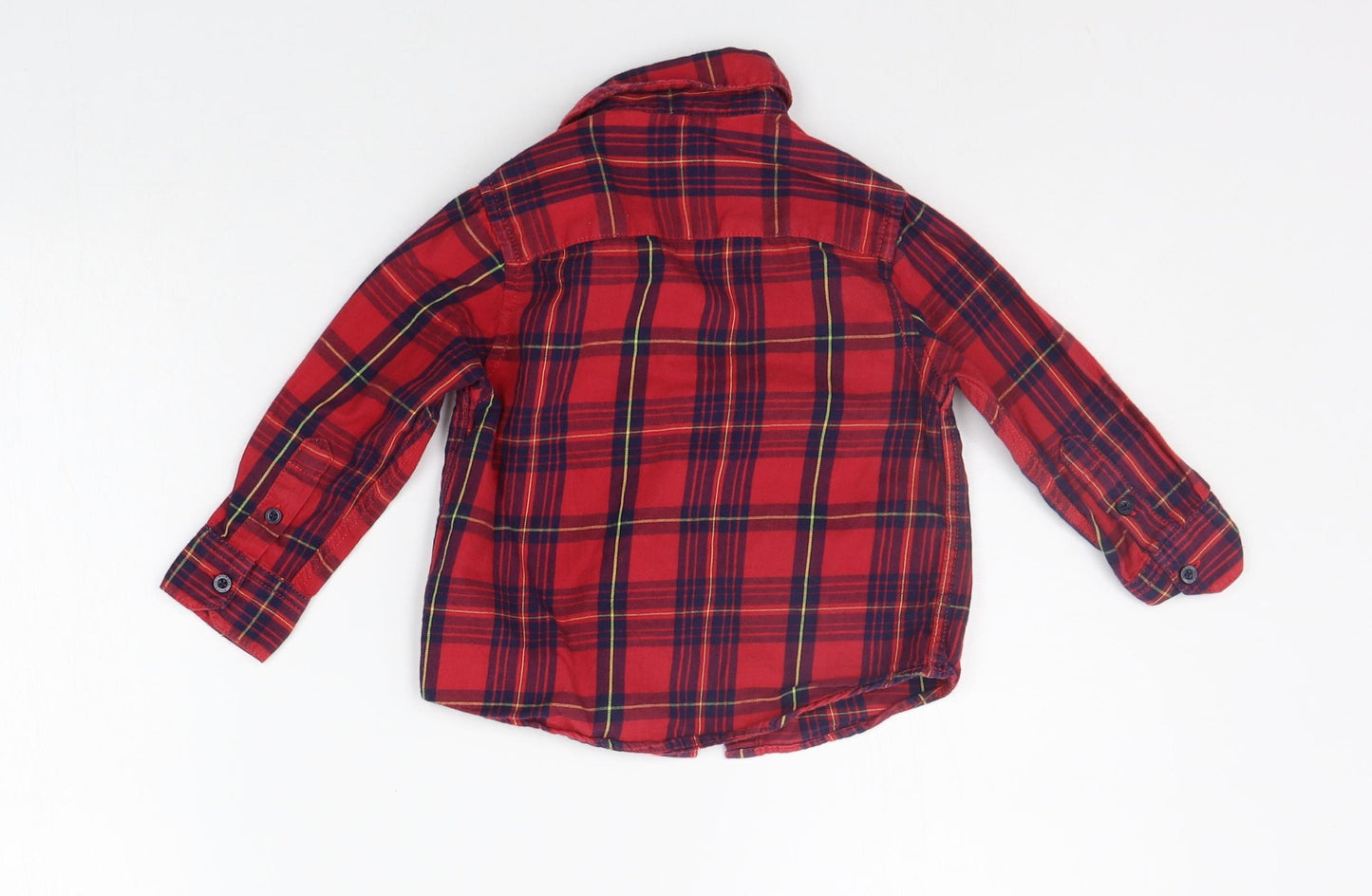 Blue Zoo Baby Purple Check  Basic Button-Up Size 18-24 Months