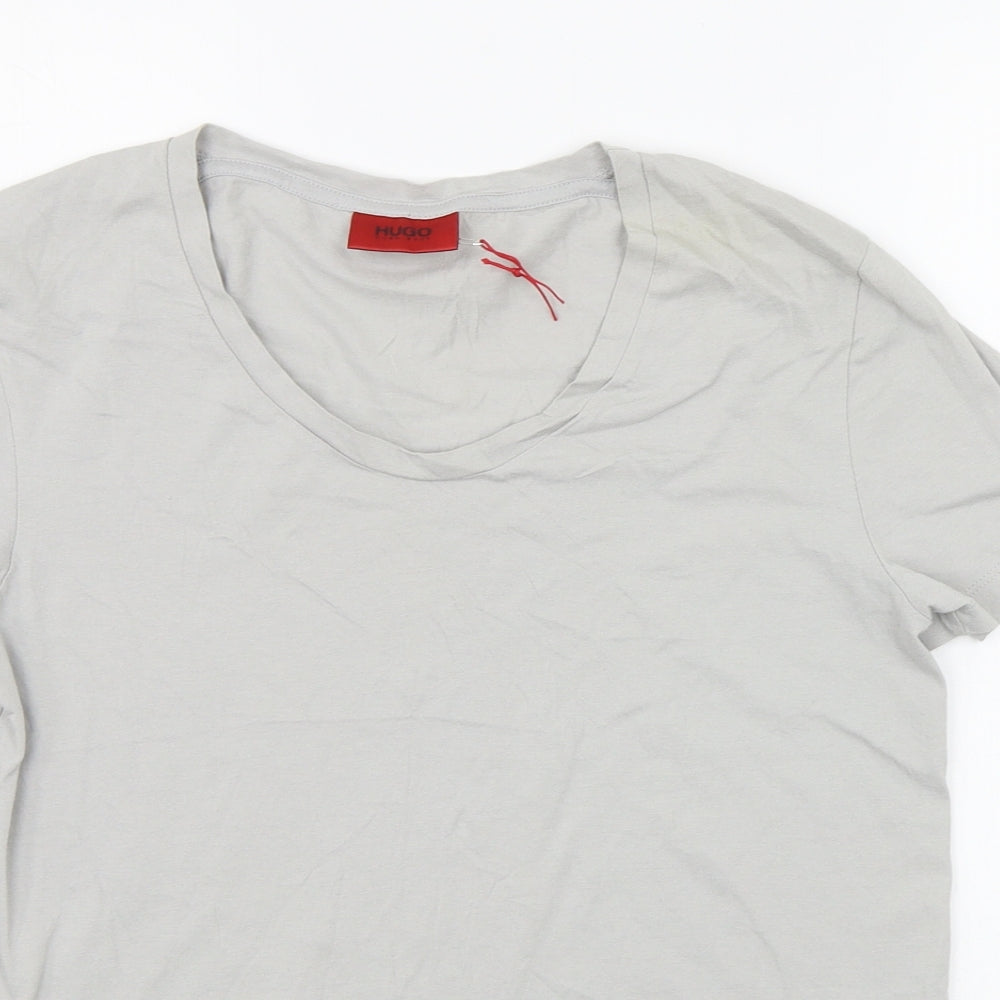 HUGO BOSS Womens Grey   Basic T-Shirt Size S