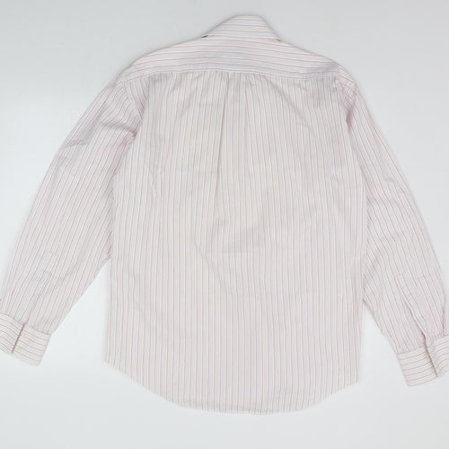 Yves Saint Laurent Mens Pink Striped   Button-Up Size M