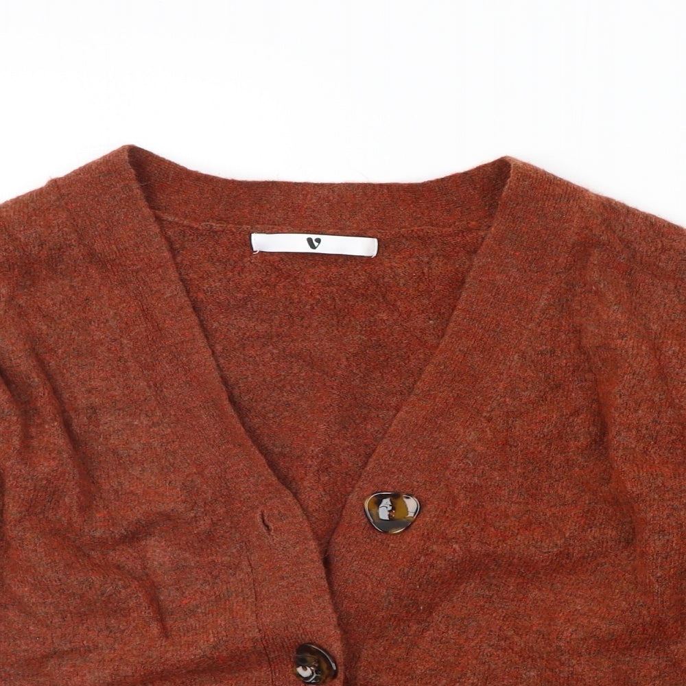 Very Womens Orange   Cardigan Jumper Size 8