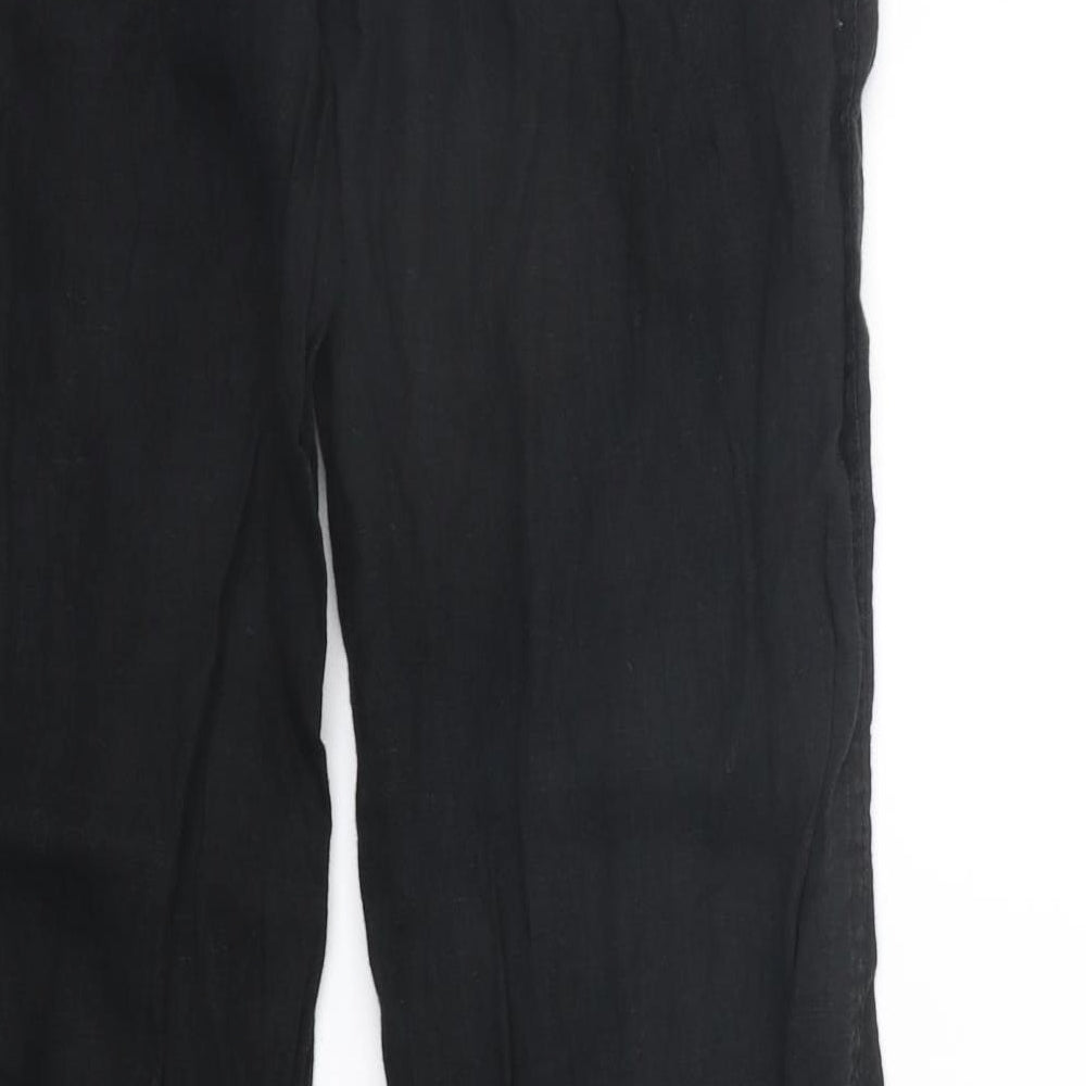 deniem co Womens Black   Trousers  Size 10 L30 in