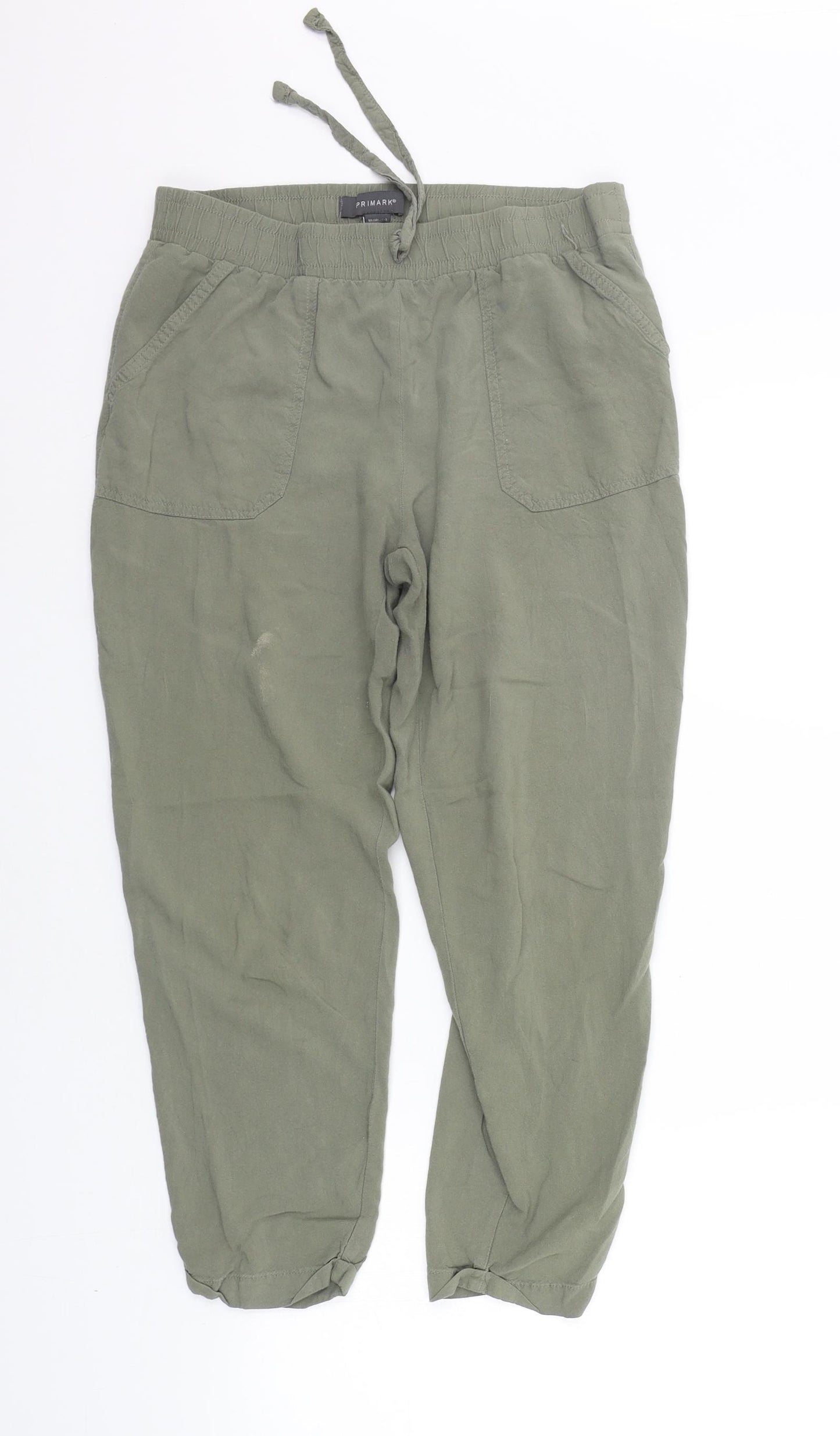 Primark Womens Green   Jogger Trousers Size 10 L21 in