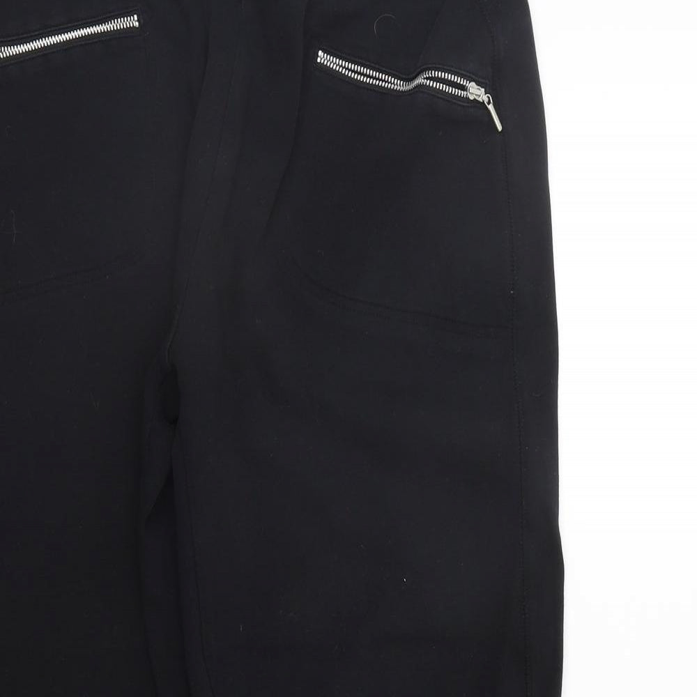 DEBNHAMS Womens Black   Jogger Trousers Size 14 L26 in