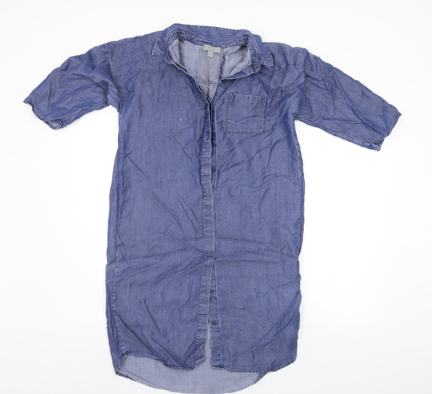 COS Womens Blue   Shirt Dress  Size 6