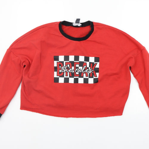 Primark Womens Red   Pullover Jumper Size XS