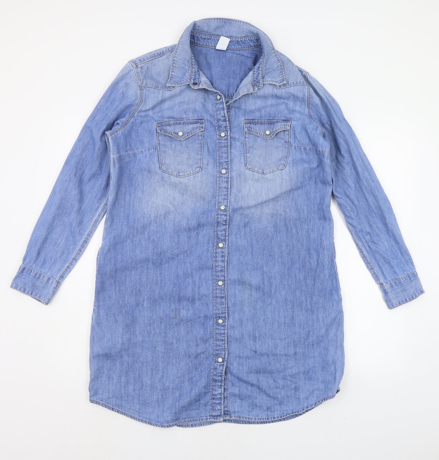 &DENIM Womens Blue   Shirt Dress  Size 14