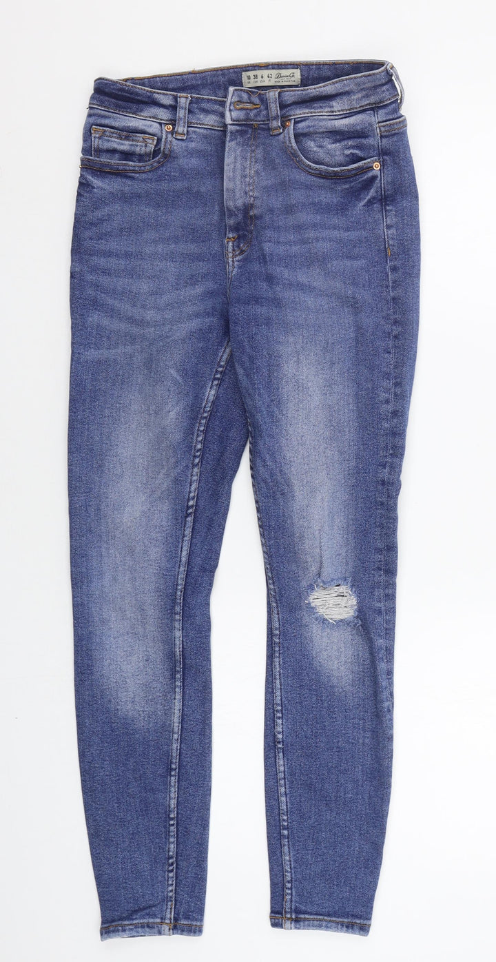 deniem co Womens Blue   Straight Jeans Size 10 L26 in