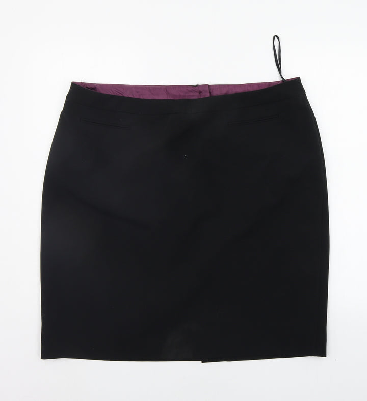 Just Jamie Womens Black Flare Skirt