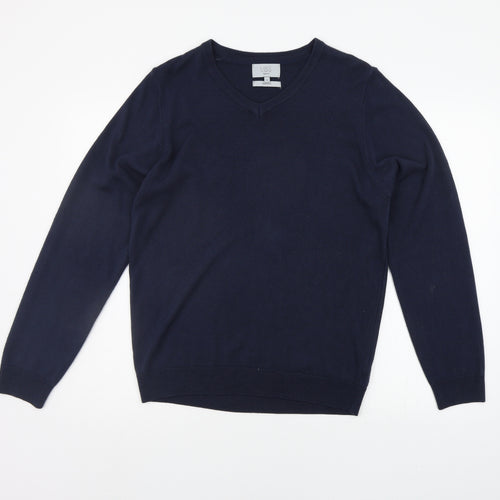 Marks and Spencer Mens Blue   Pullover Jumper Size M