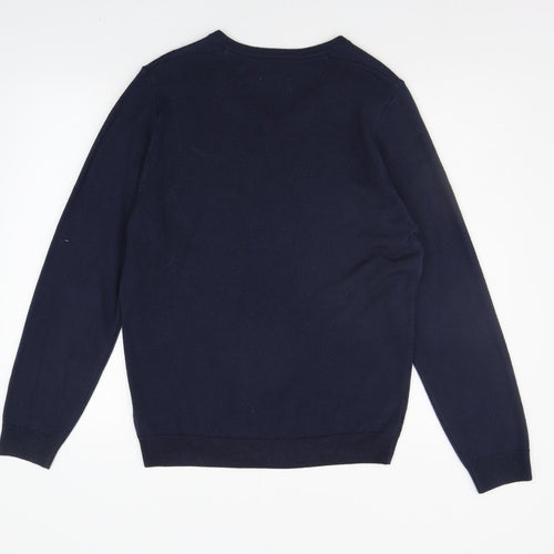 Marks and Spencer Mens Blue   Pullover Jumper Size M