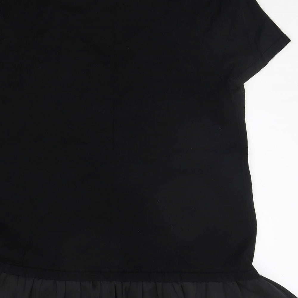 Marks and Spencer Womens Black   Basic Blouse Size 16  - jewl detail