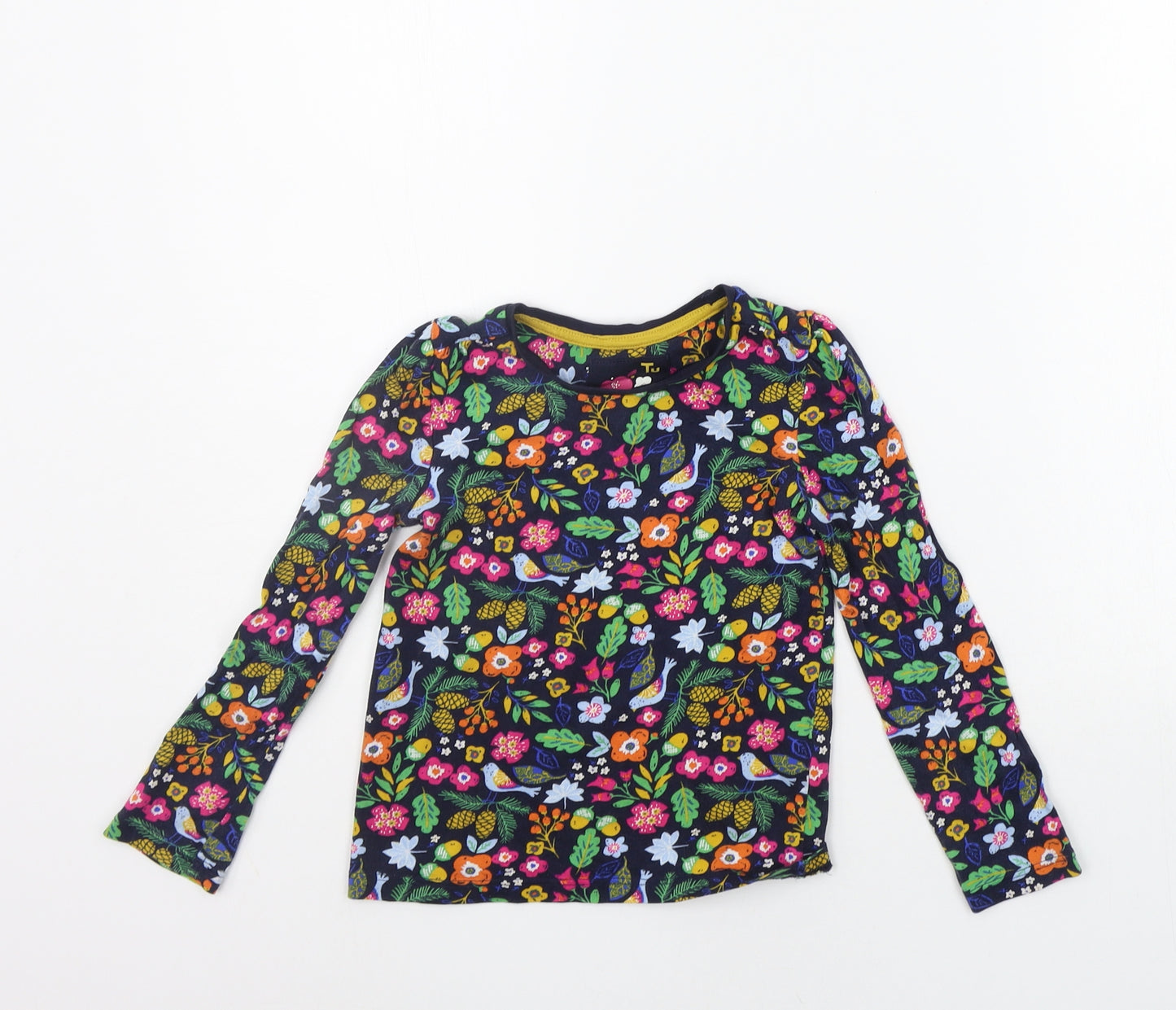 TU Boys Blue Floral  Basic T-Shirt Size 2-3 Years