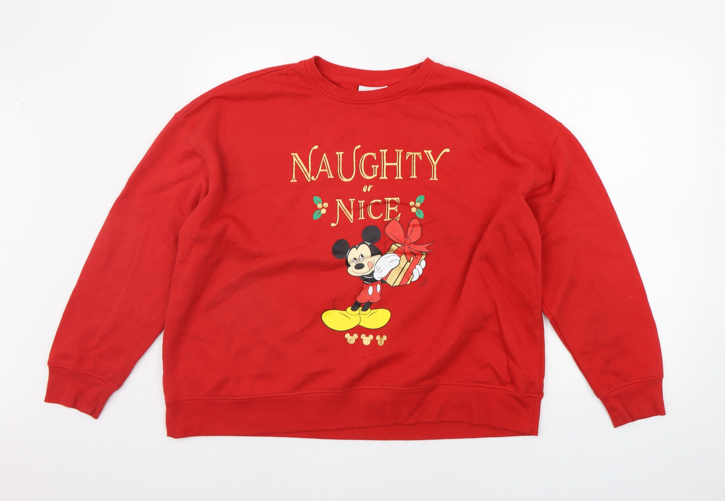 Primark Womens Red   Pullover Jumper Size XL