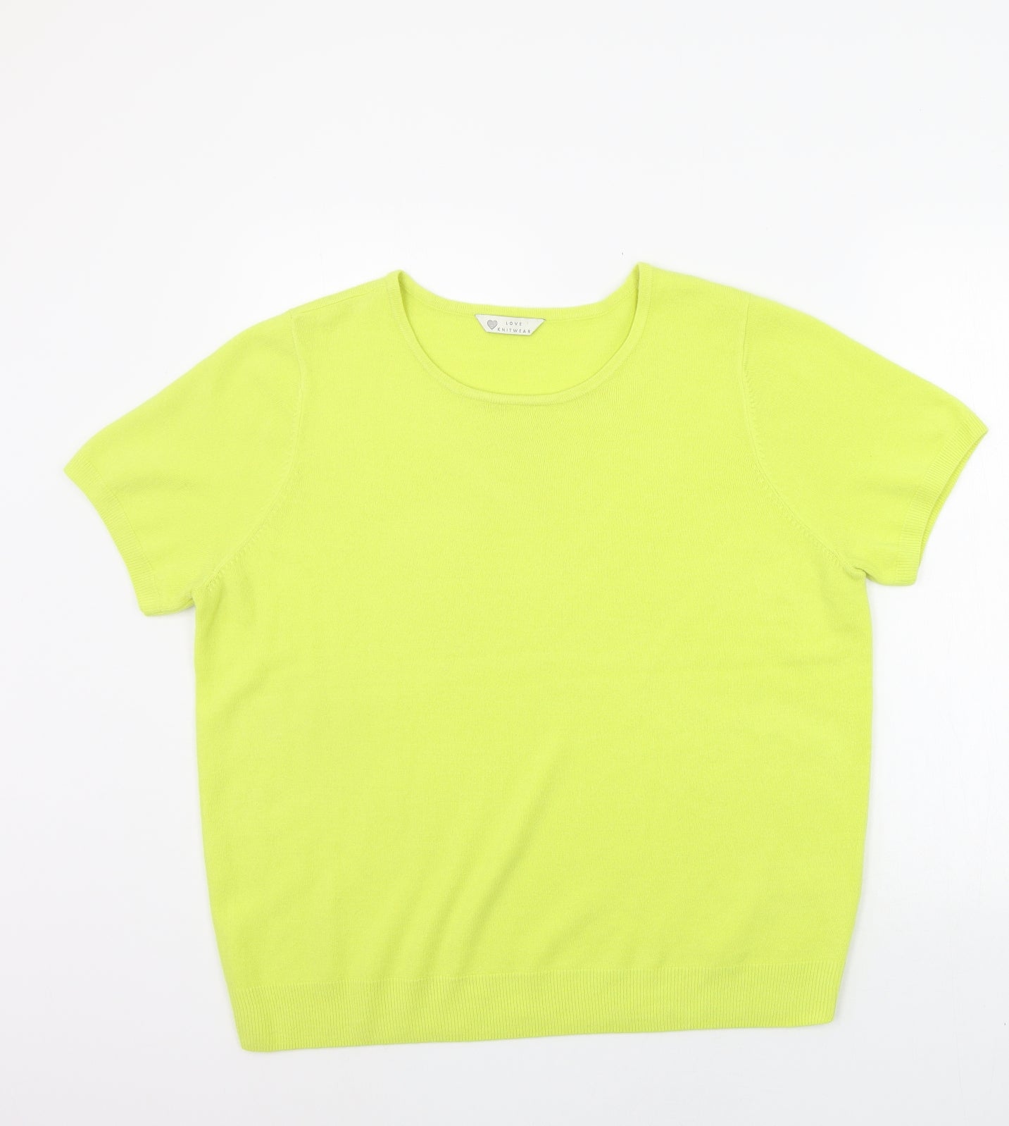 BHS Womens Yellow   Pullover Jumper Size 20