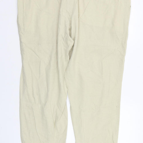 Marks and Spencer Womens Beige   Trousers  Size 42 in L29 in