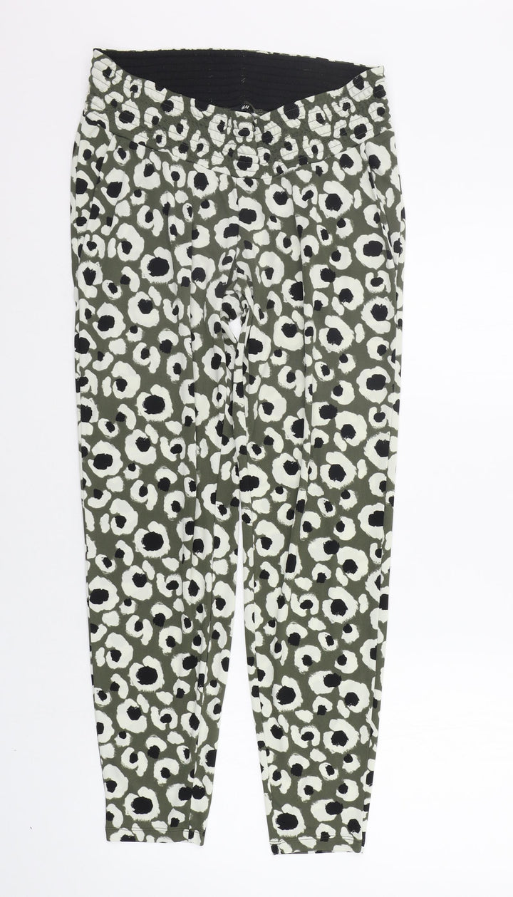 H&M Womens Grey Polka Dot  Jogger Trousers Size S L27 in