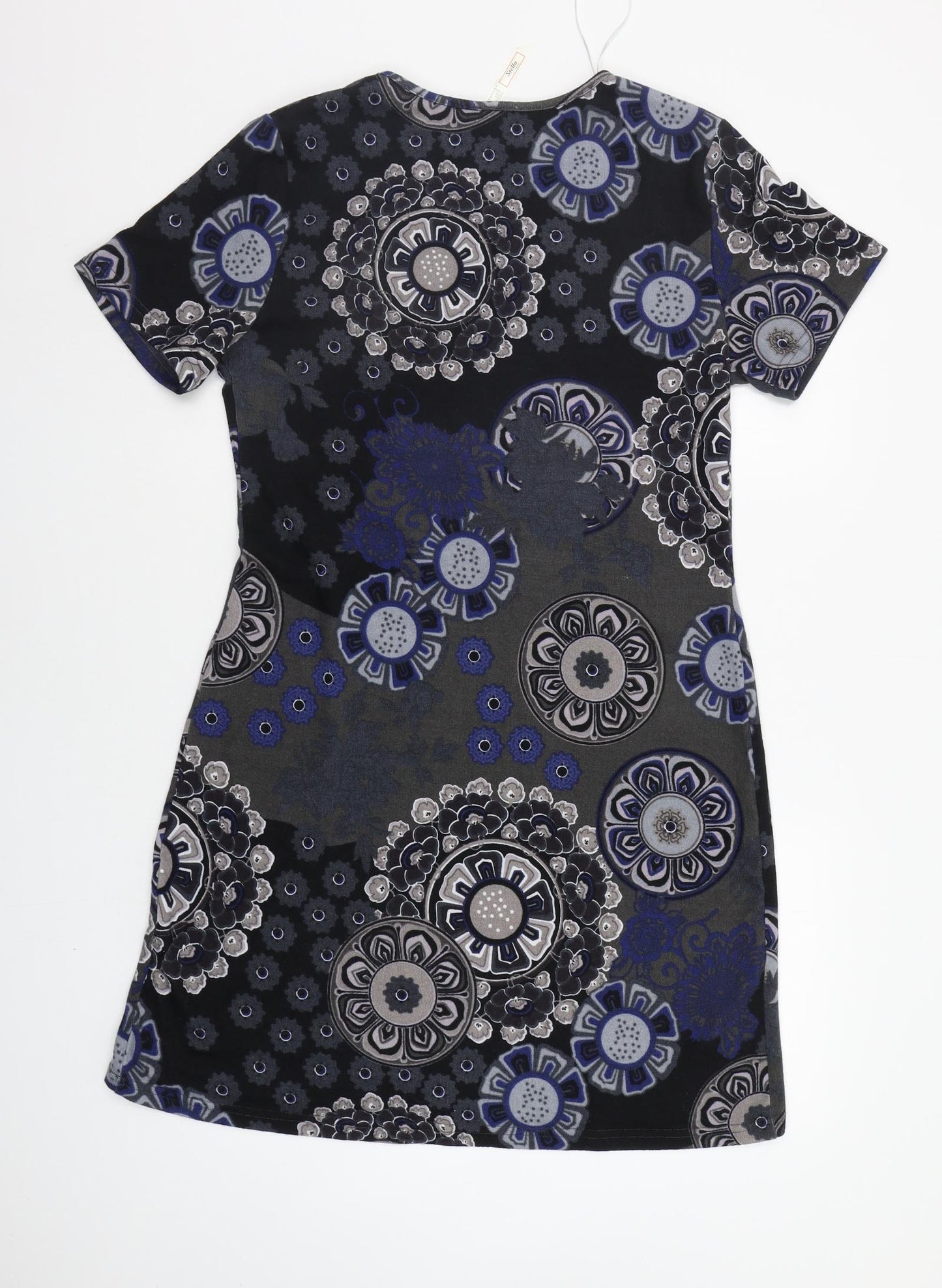 Stella Womens Grey Geometric  Jumper Dress  Size 14