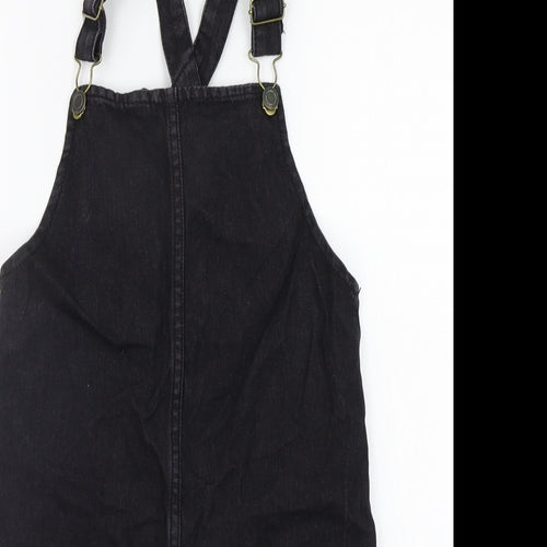 pEP&CO Girls Black   Dungaree One-Piece Size 10-11 Years