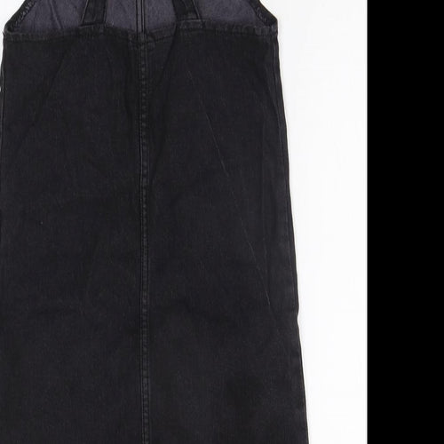 pEP&CO Girls Black   Dungaree One-Piece Size 10-11 Years