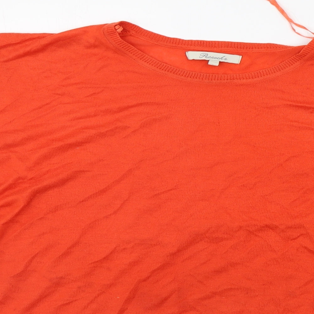 Peacocks Womens Orange   Pullover Jumper Size 20