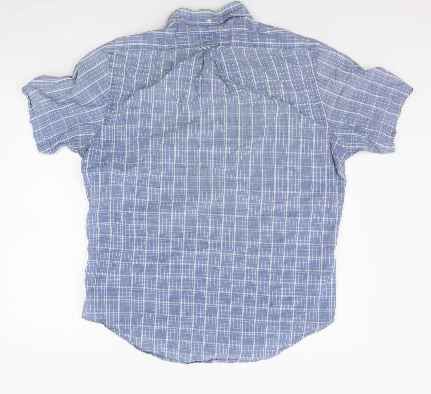 Polo Ralph Lauren Mens Blue Check   Button-Up Size L