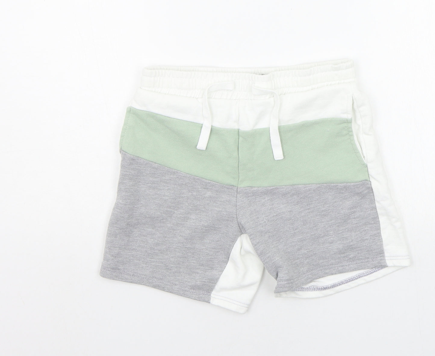 River Island Boys White   Sweat Shorts Size 9-10 Years