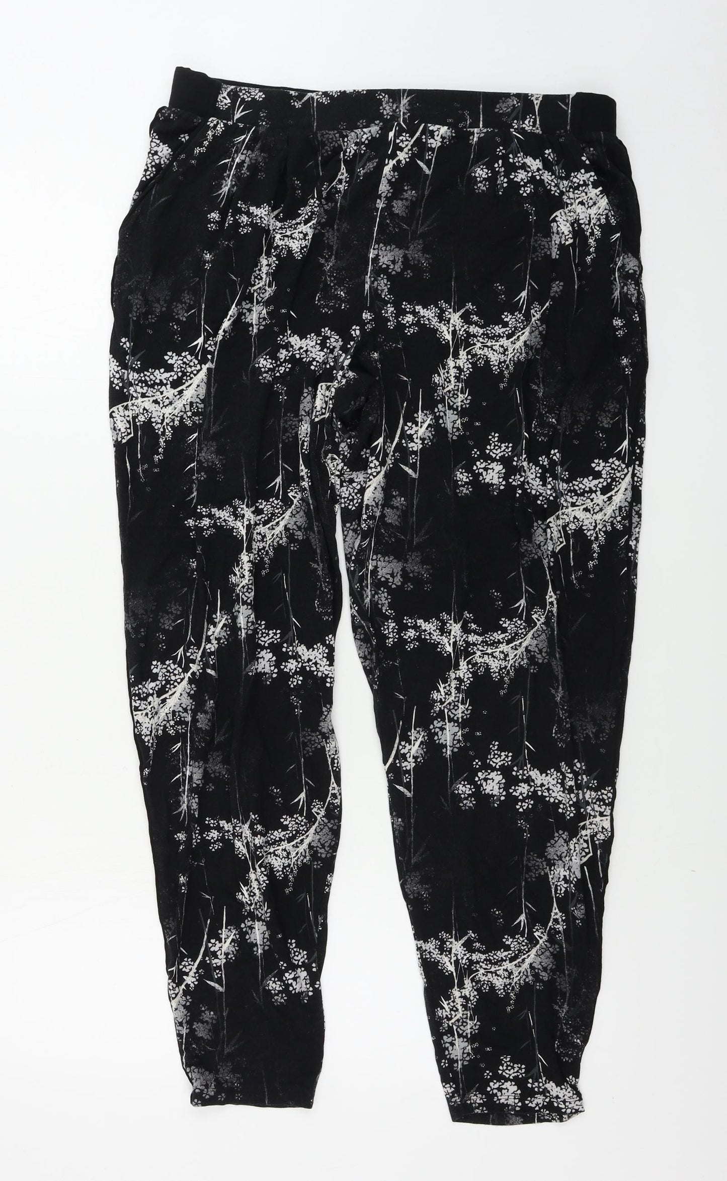 NEXT  Womens Black   Trousers  Size 16 L25 in
