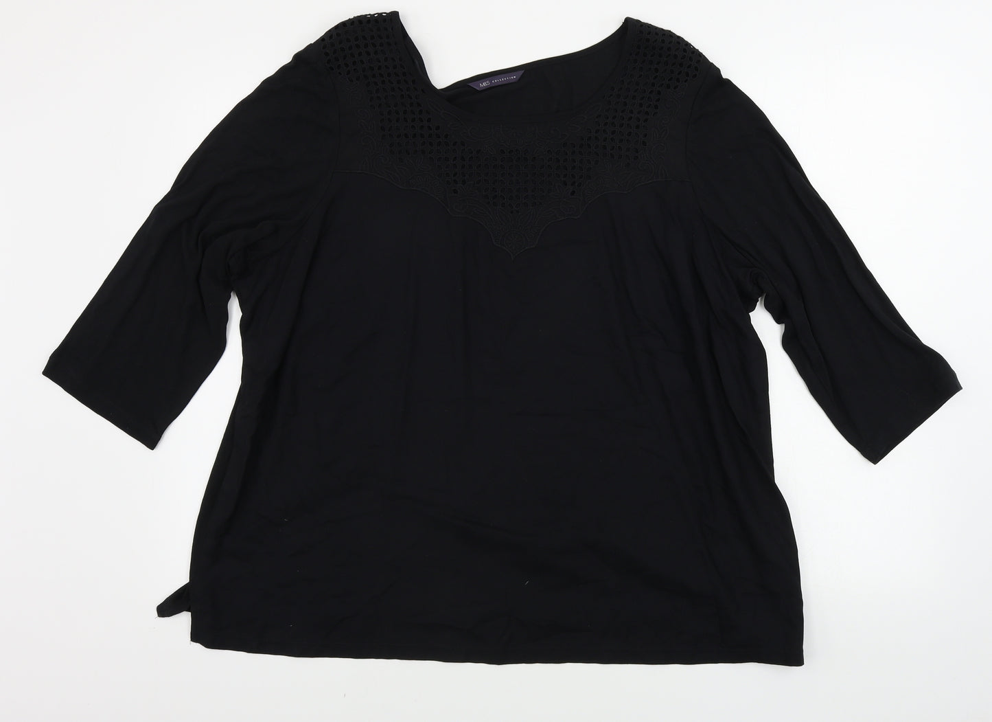 Marks and Spencer  Womens Black   Basic Blouse Size 22