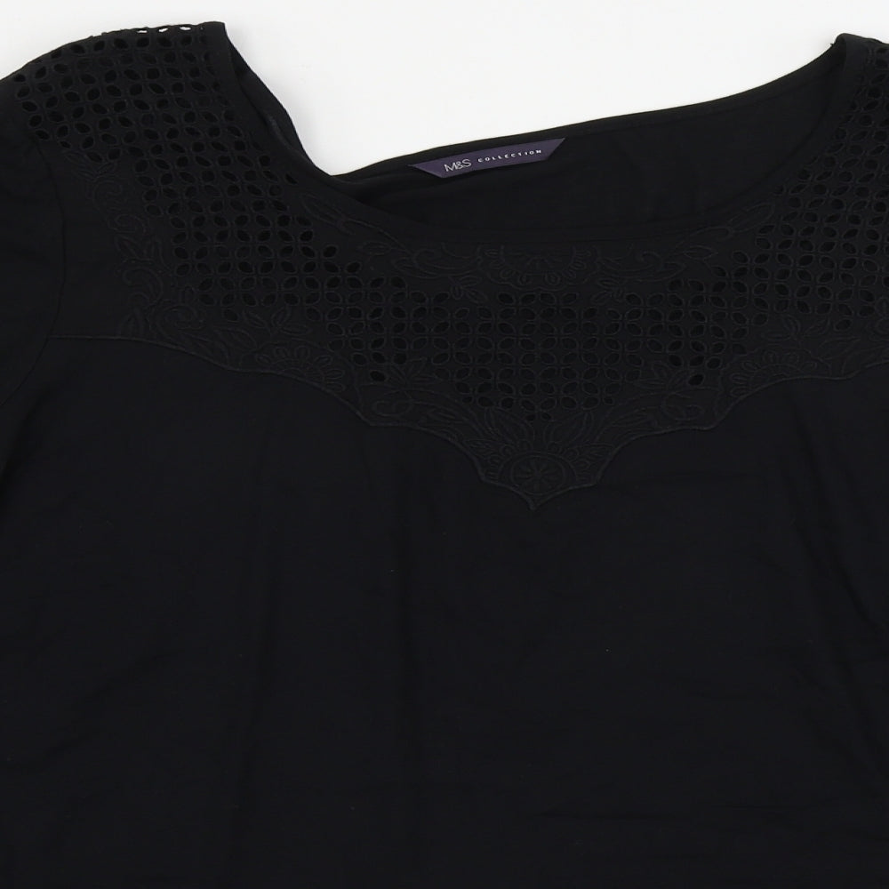 Marks and Spencer  Womens Black   Basic Blouse Size 22