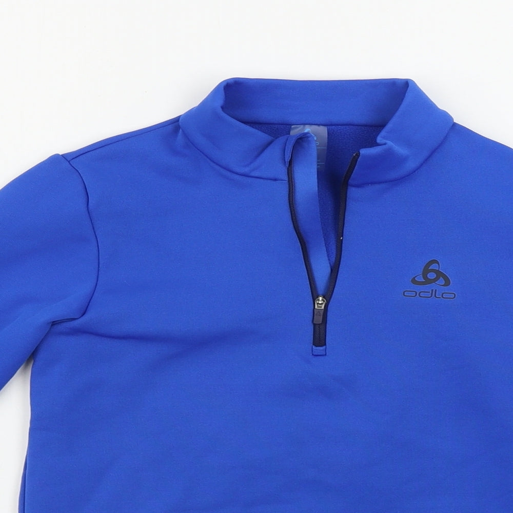 Odlo Boys Blue   Henley Jumper Size 10-11 Years