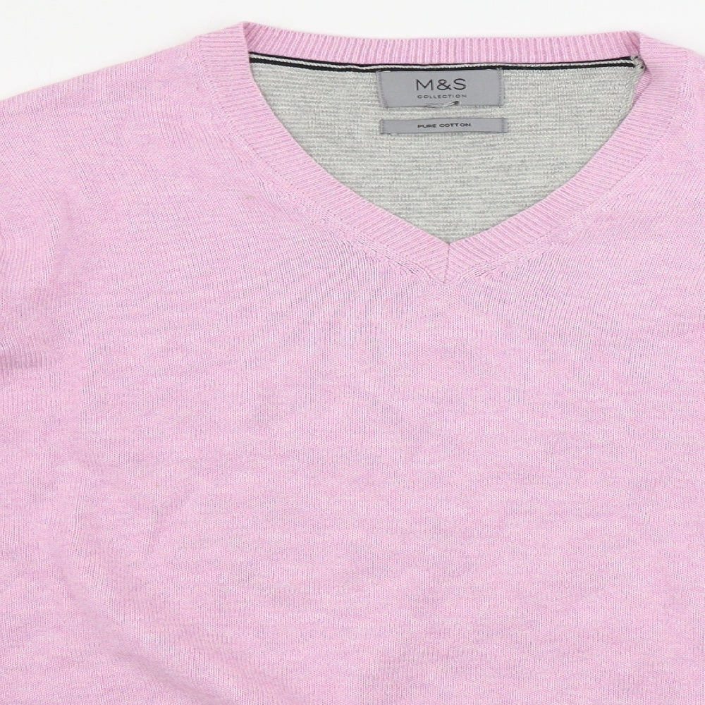 Marks and Spencer  Mens Pink   Pullover Jumper Size M