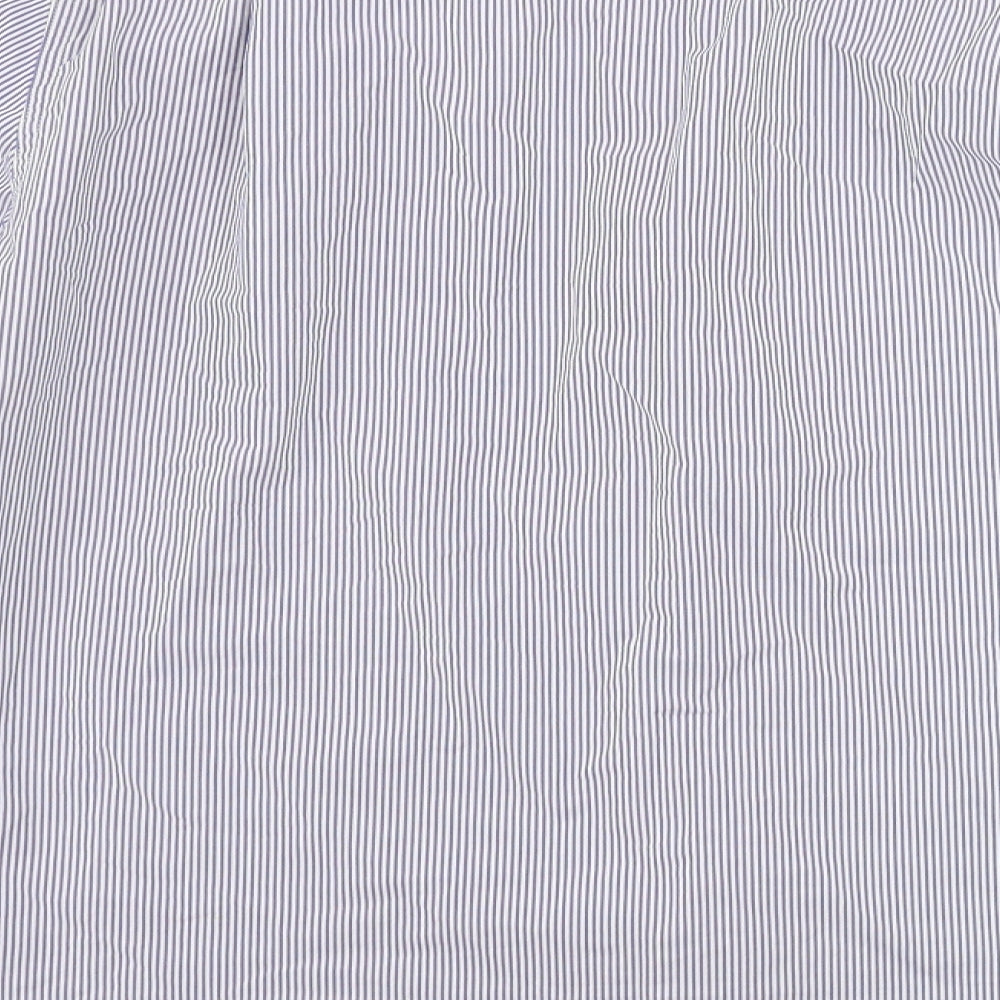 Superdry Mens Blue Striped   Button-Up Size L