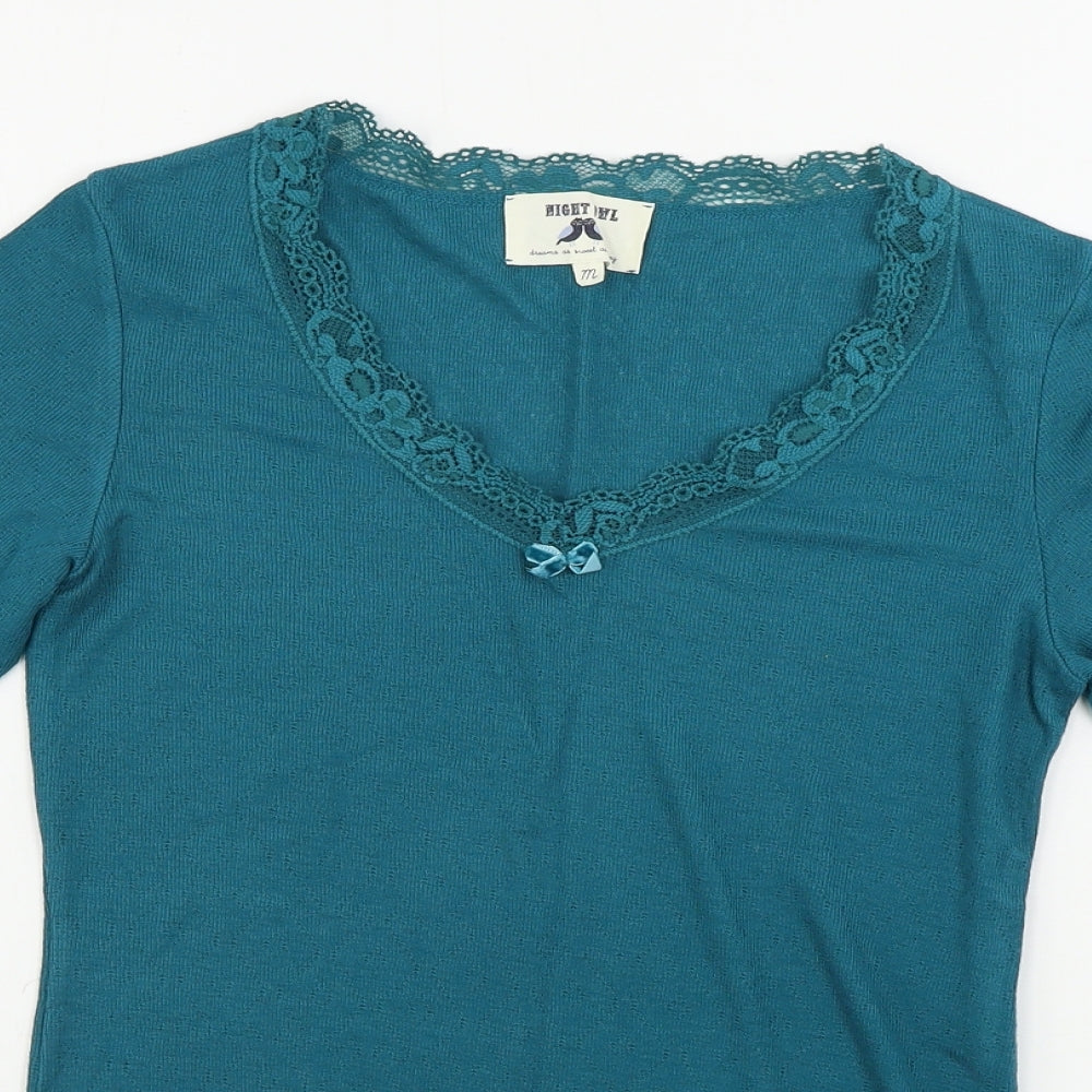 Night Owl  Womens Green   Basic T-Shirt Size M