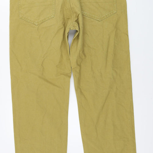 Fat Face Mens Yellow   Straight Jeans Size 36 in L30 in