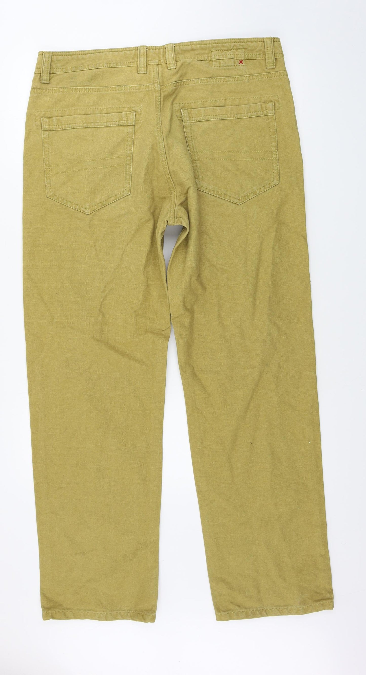 Fat Face Mens Yellow   Straight Jeans Size 36 in L30 in