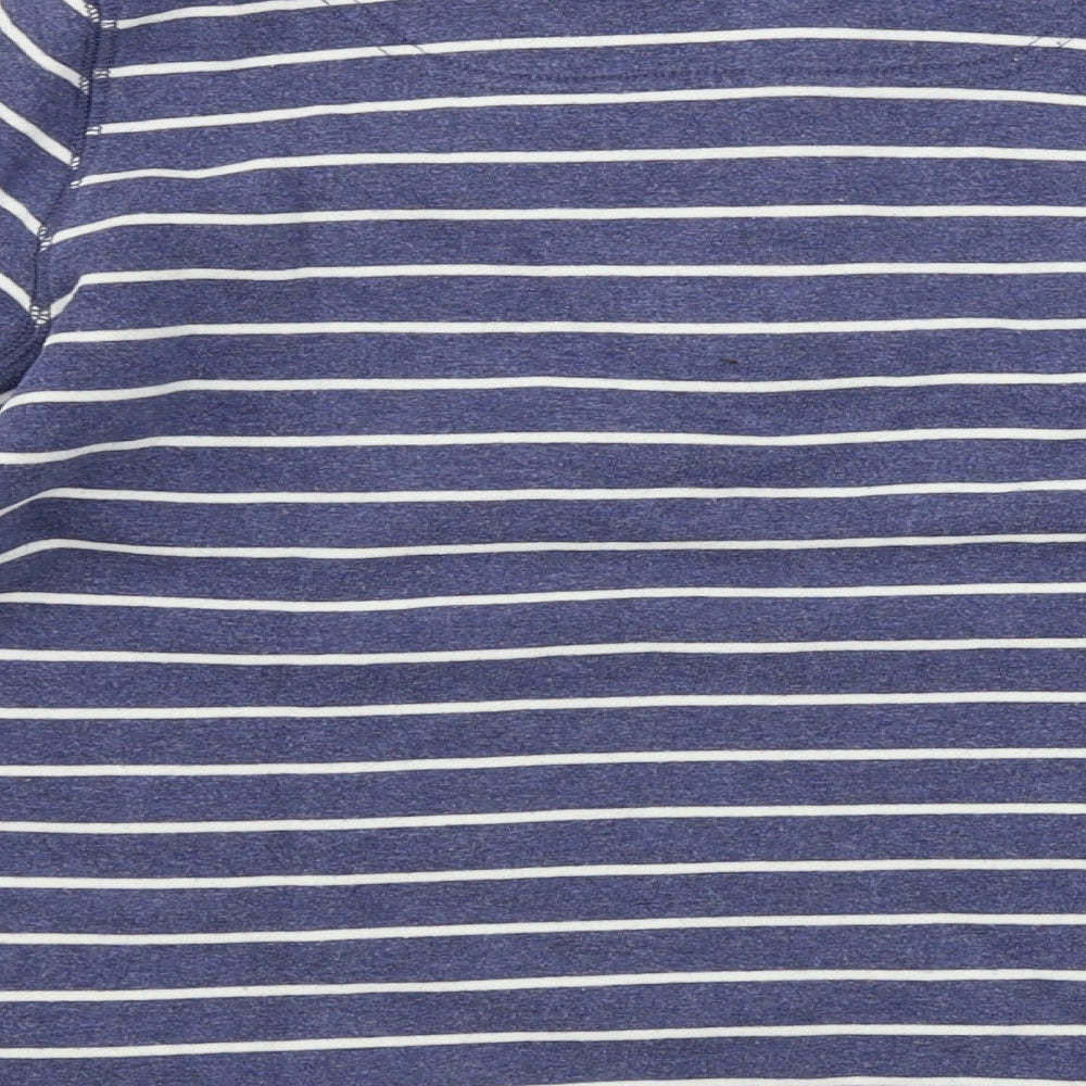 Joules  Boys Blue Striped  Henley Jumper Size 7-8 Years