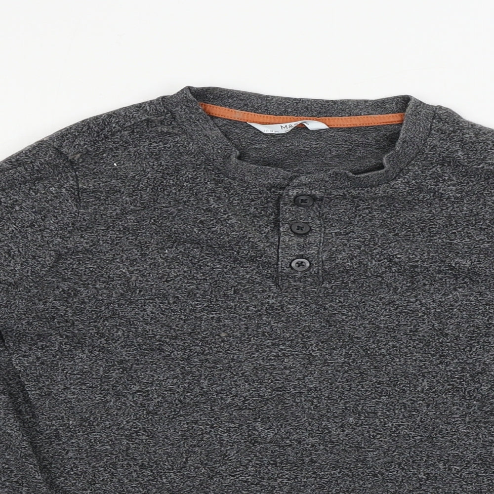 Marks and Spencer   Boys Grey   Basic T-Shirt Size 11-12 Years