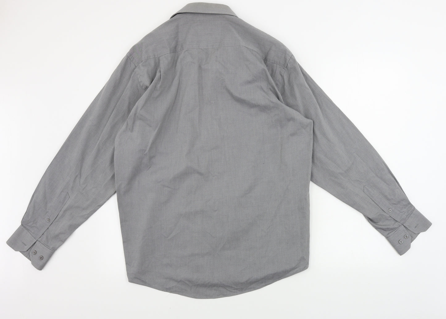 ARMANDO   Mens Grey    Button-Up Size 15
