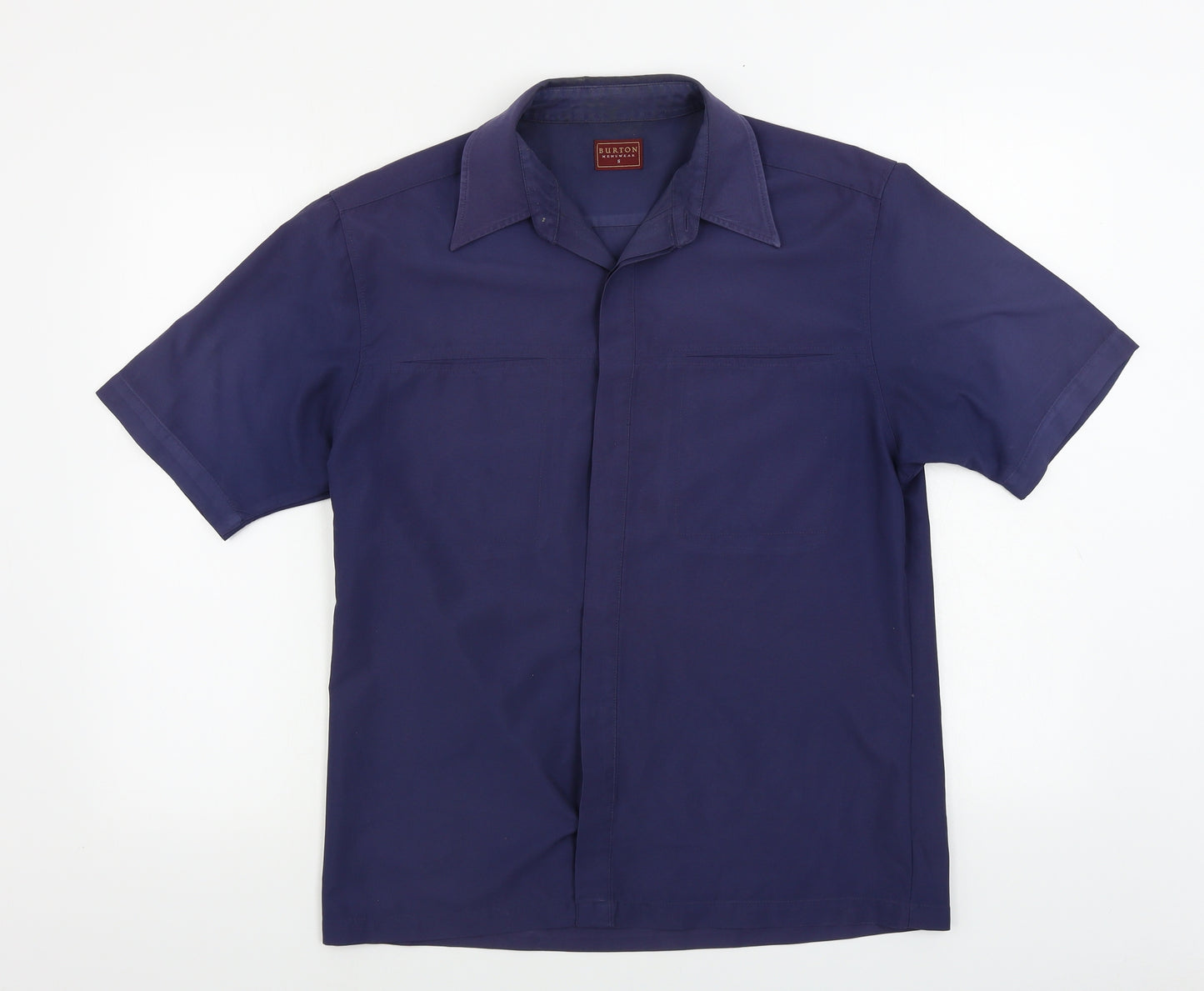 Burton  Mens Blue    Button-Up Size S