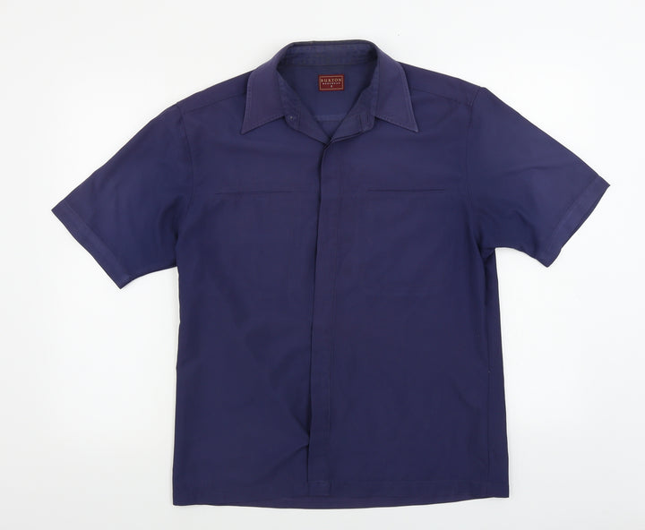 Burton  Mens Blue    Button-Up Size S