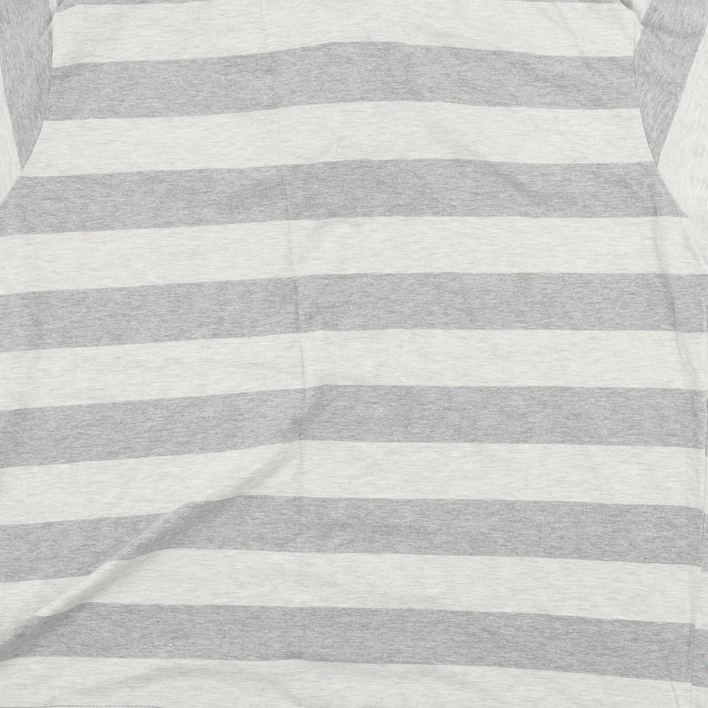 Lee Cooper  Mens Grey Striped  Pullover Jumper Size XL