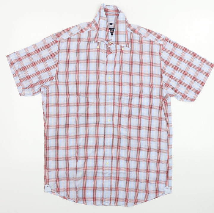 MCNEAL Mens Blue Check Button-Up Size S