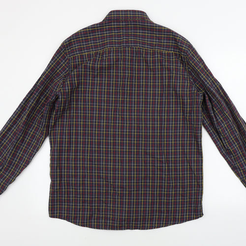 F&F  Mens Brown Check   Button-Up Size L