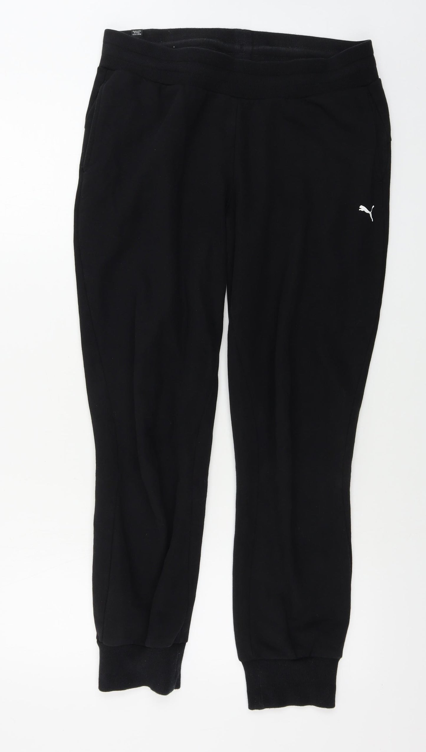PUMA  Womens Black   Jogger Trousers Size 12 L27 in