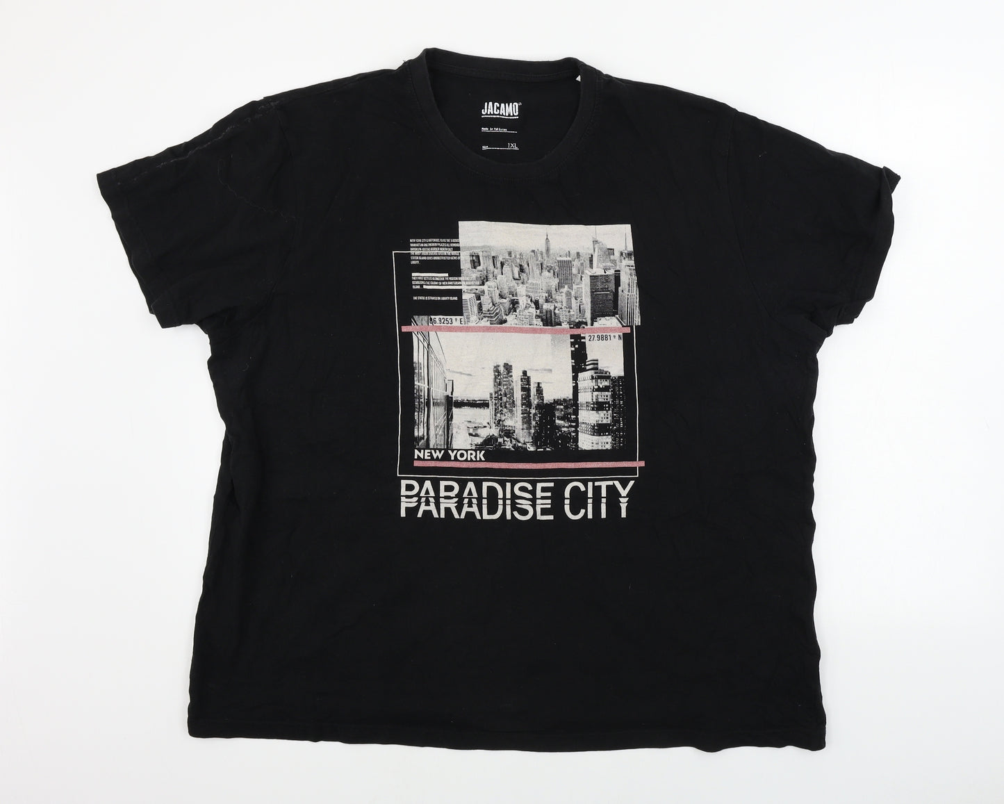 Jacamo Mens Black    T-Shirt Size XL