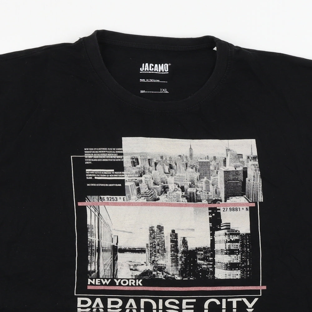 Jacamo Mens Black    T-Shirt Size XL