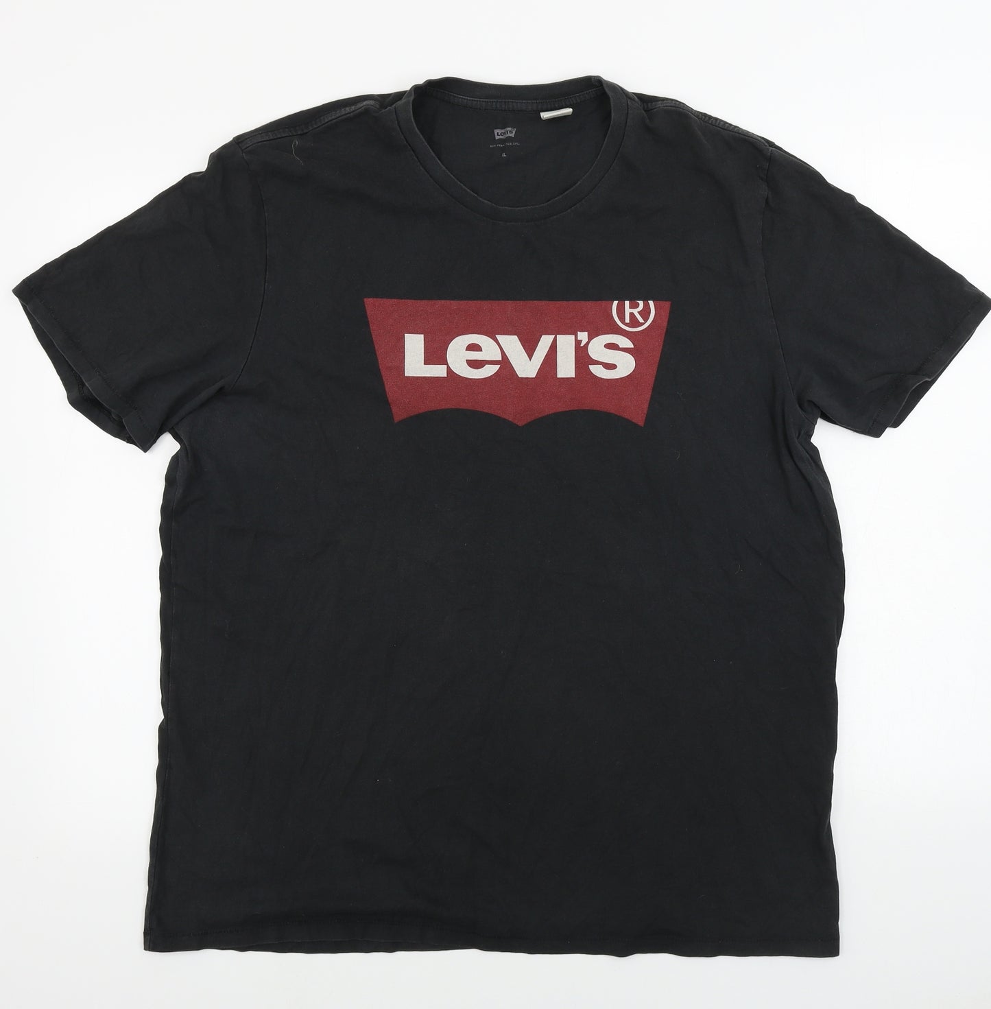 LEVIS     Mens Black    T-Shirt Size XL