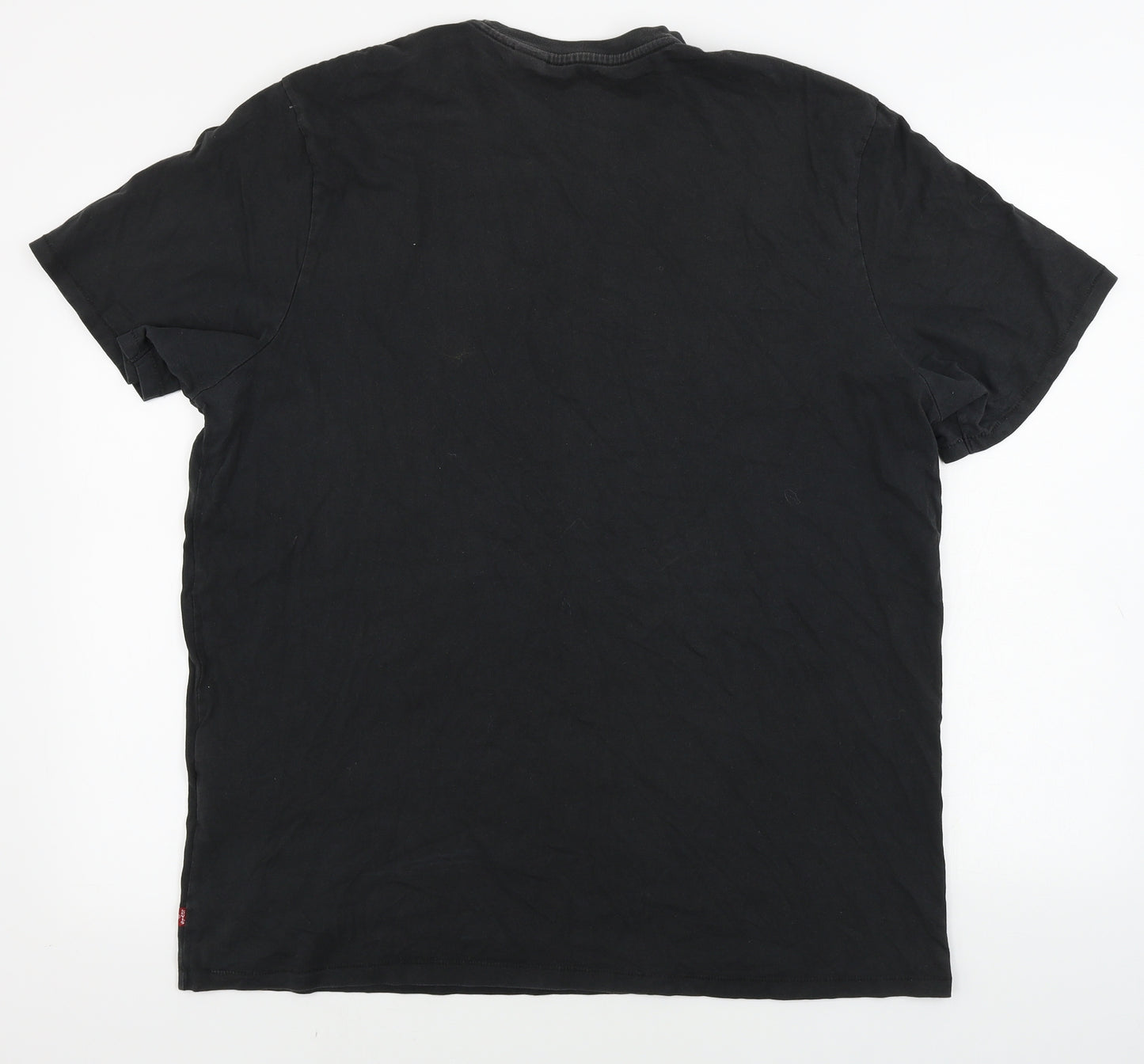 LEVIS     Mens Black    T-Shirt Size XL