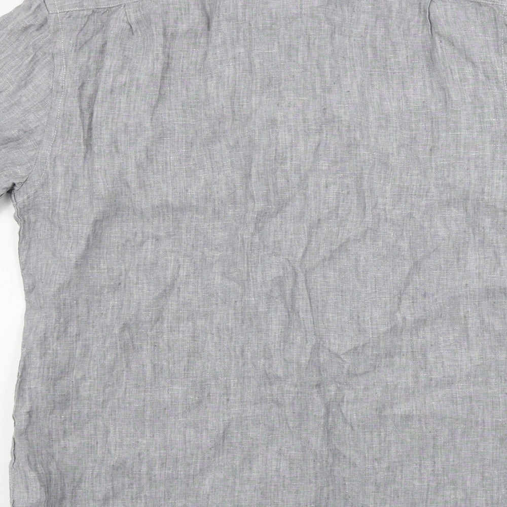 Howick   Mens Grey    Button-Up Size M